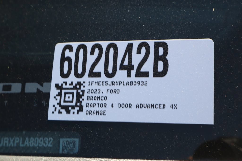 Used 2023 Ford Bronco Raptor AWD/4WD image 34