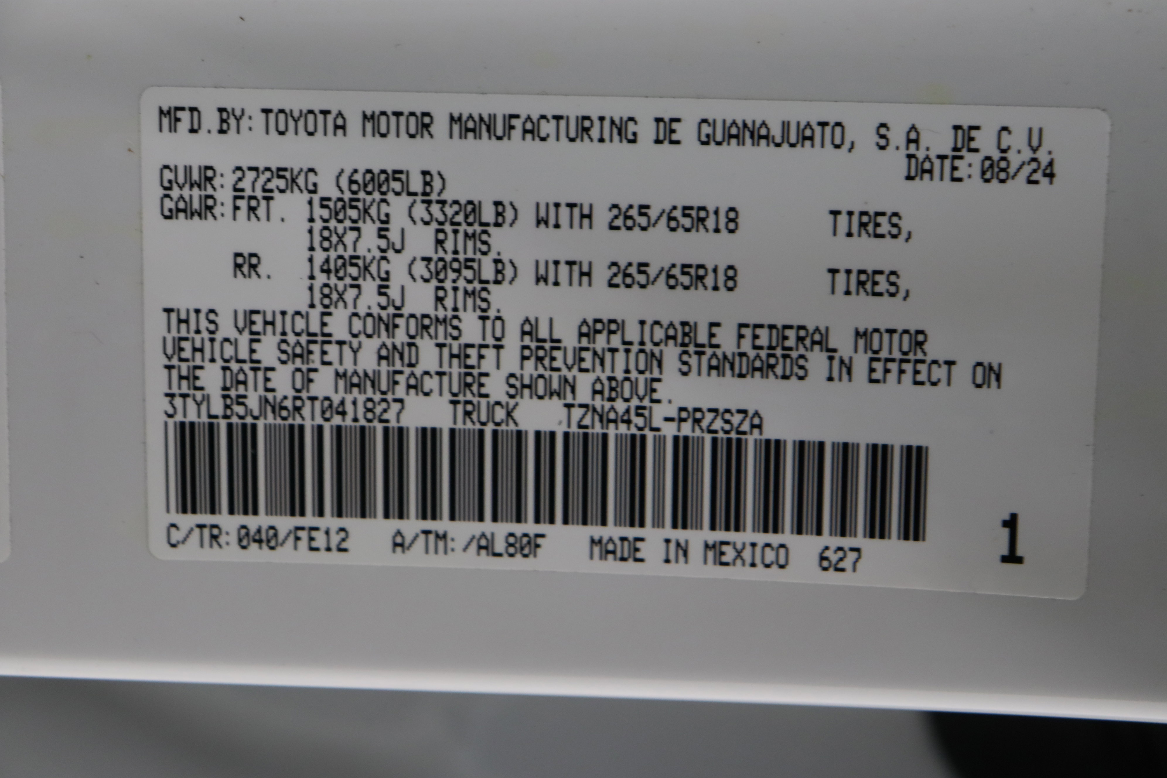 Certified 2024 Toyota Tacoma TRD Sport AWD/4WD image 40