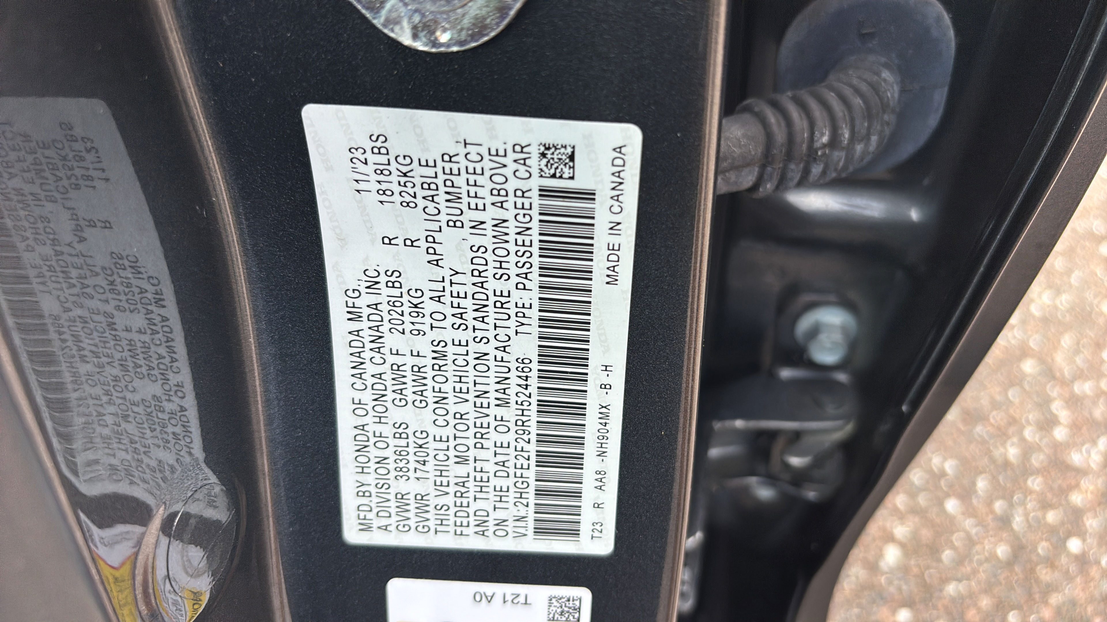 Certified 2024 Honda Civic LX image 16