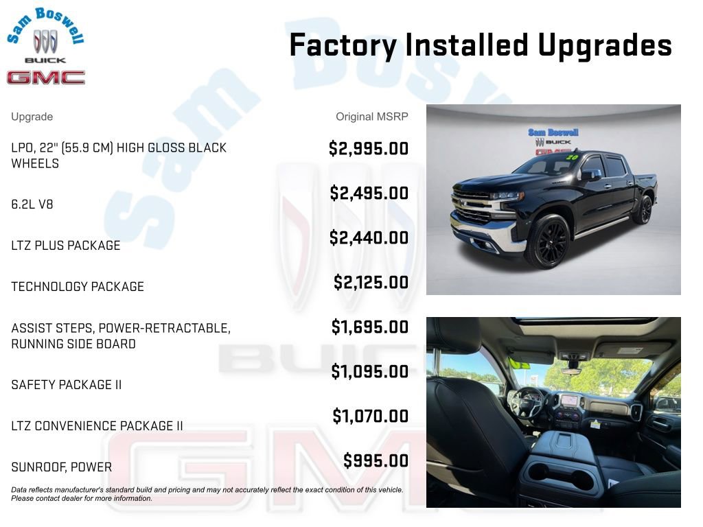 Used 2020 Chevrolet Silverado 1500 LTZ w/ LTZ Plus Package AWD/4WD image 3
