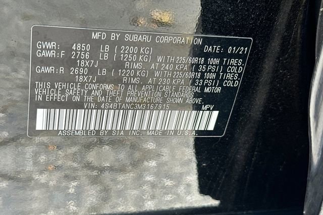 Used 2021 Subaru Outback Limited AWD/4WD image 33