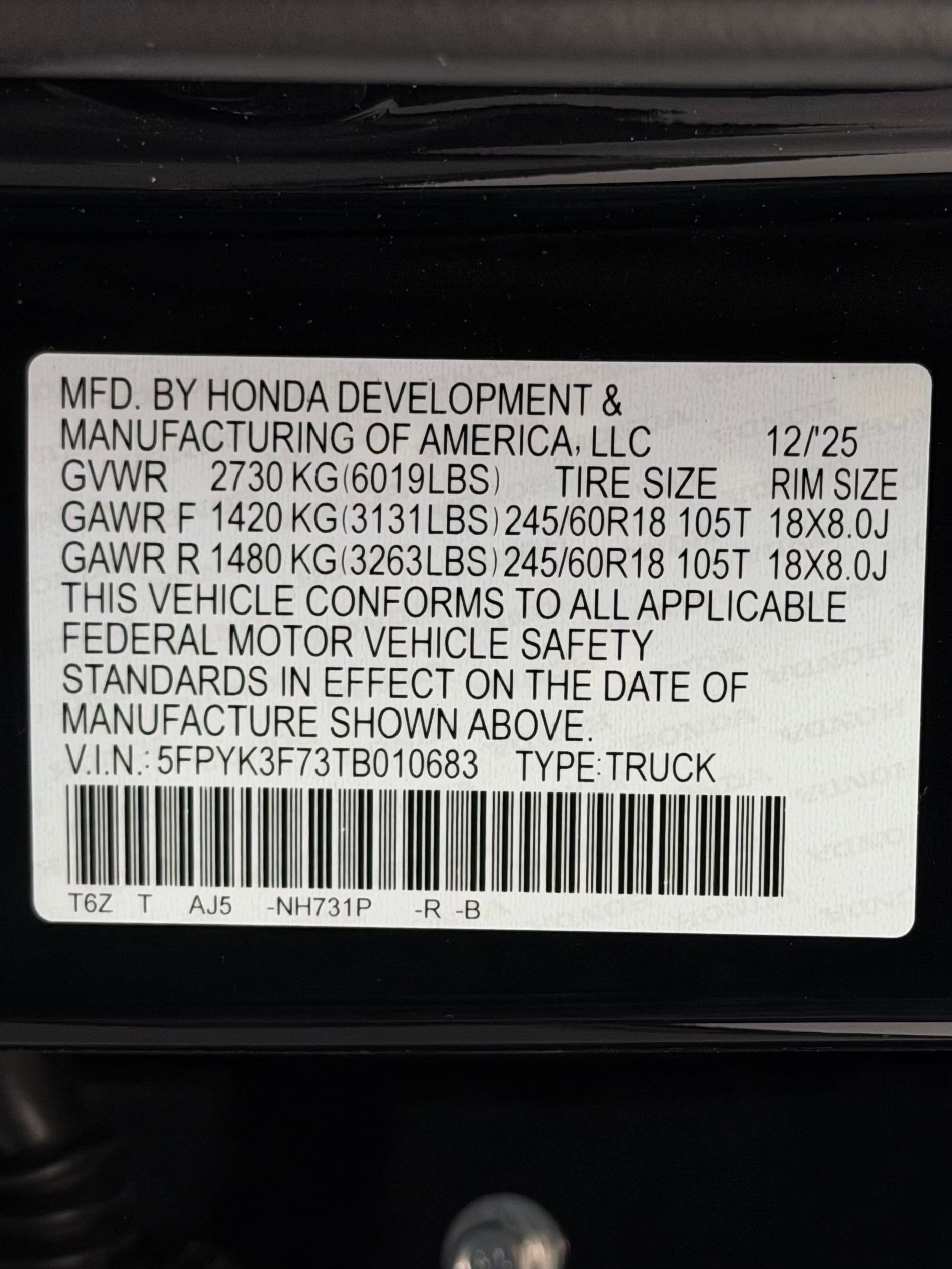 New 2026 Honda Ridgeline TrailSport+ image 22