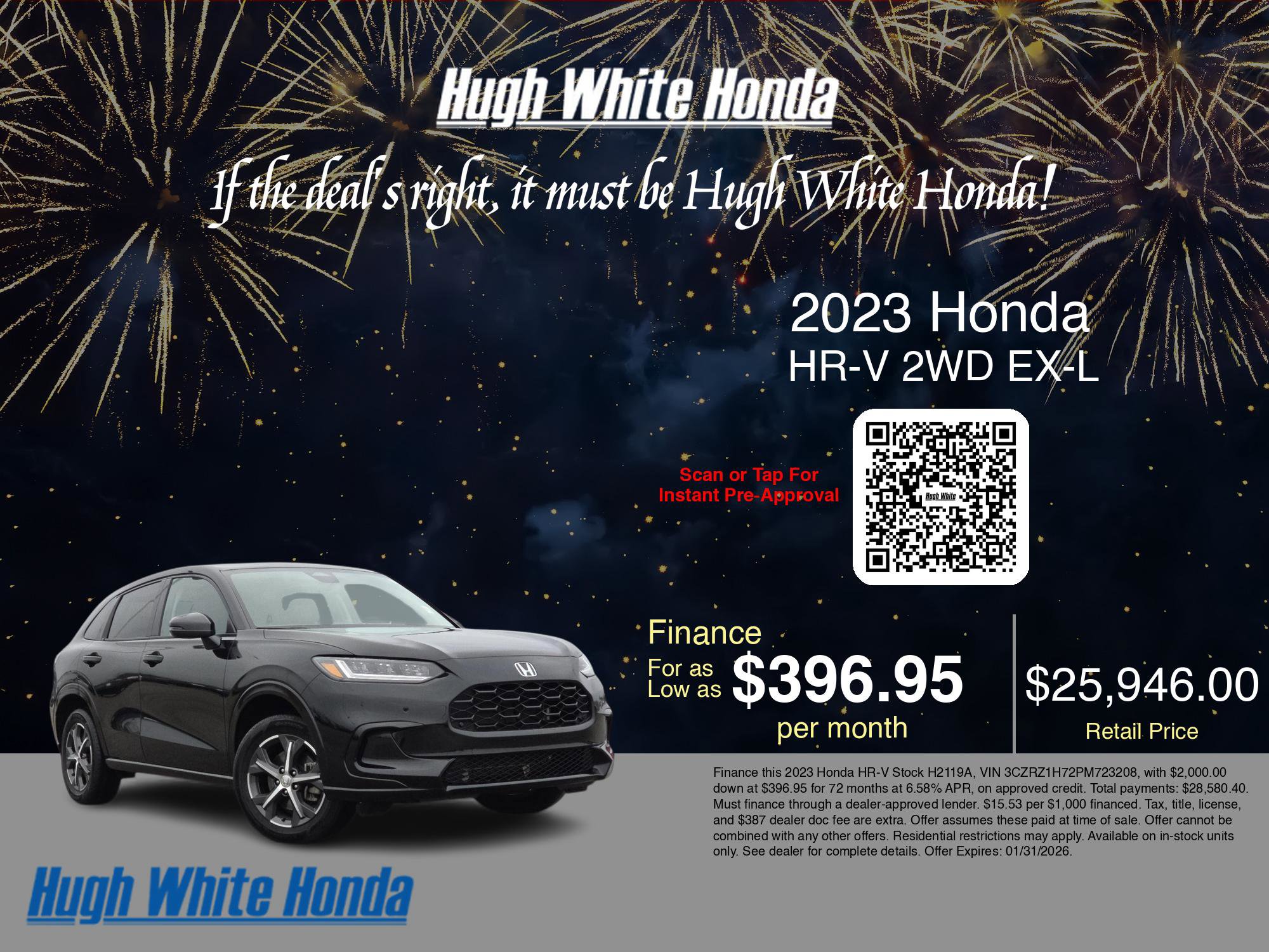 Used 2023 Honda HR-V EX-L image 3