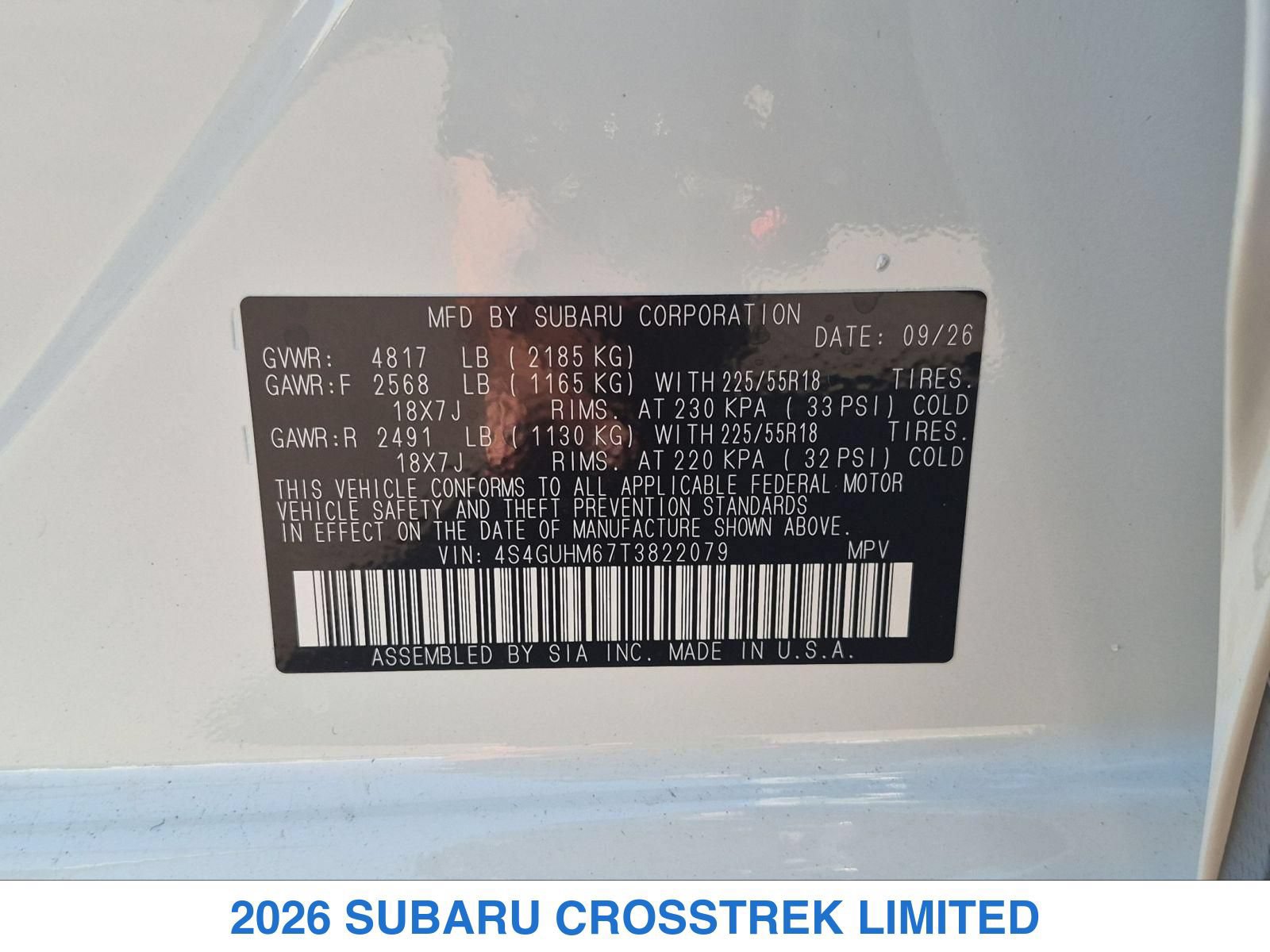 New 2026 Subaru Crosstrek 2.5i Limited AWD/4WD image 26