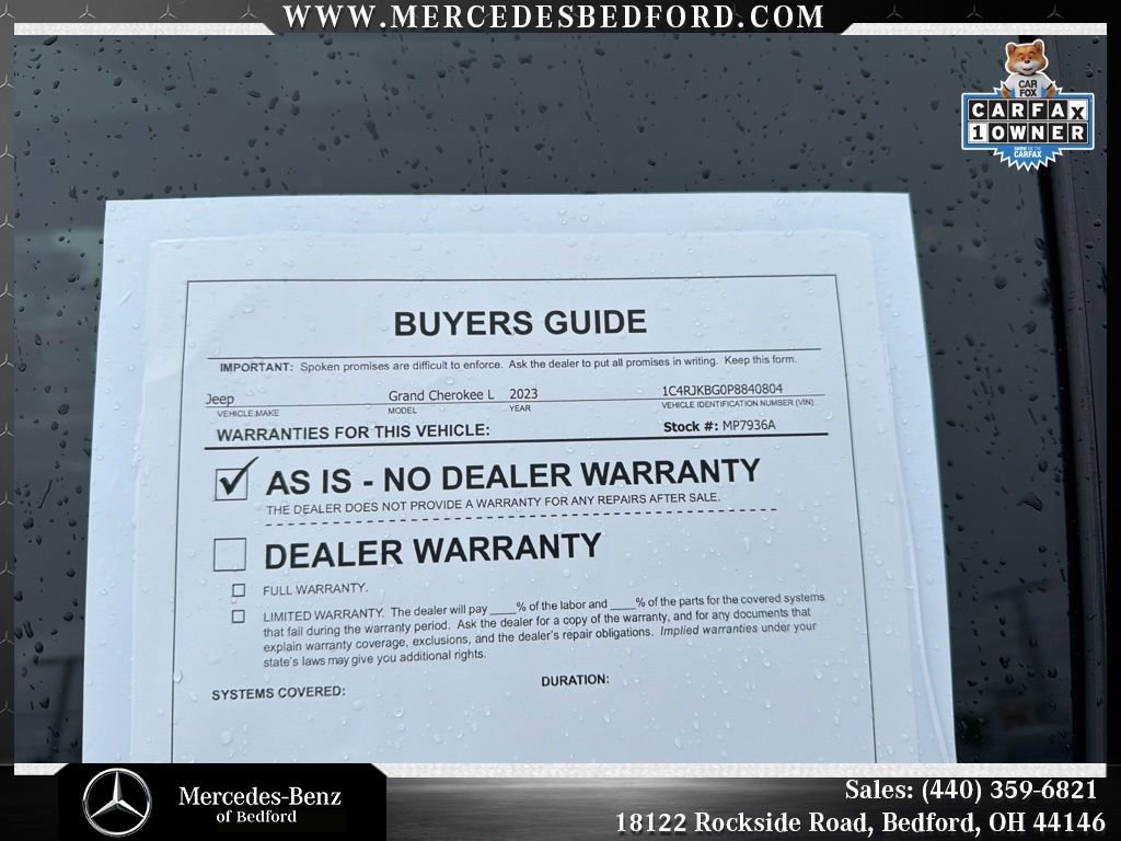 Used 2023 Jeep Grand Cherokee L Limited AWD/4WD image 31