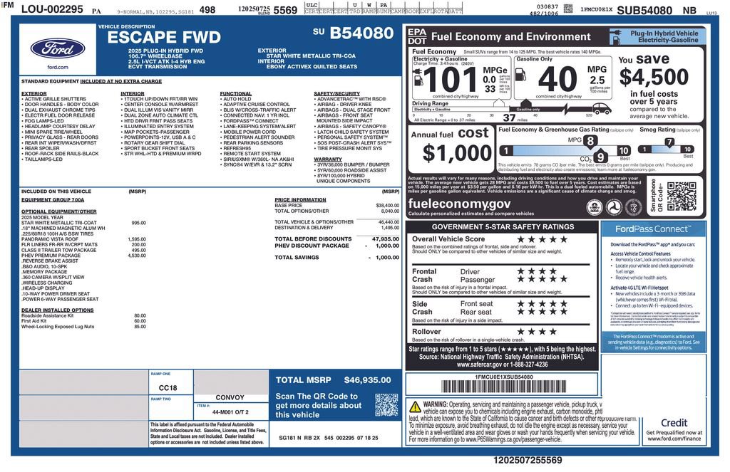 New 2025 Ford Escape SE w/ PHEV Premium Package image 24