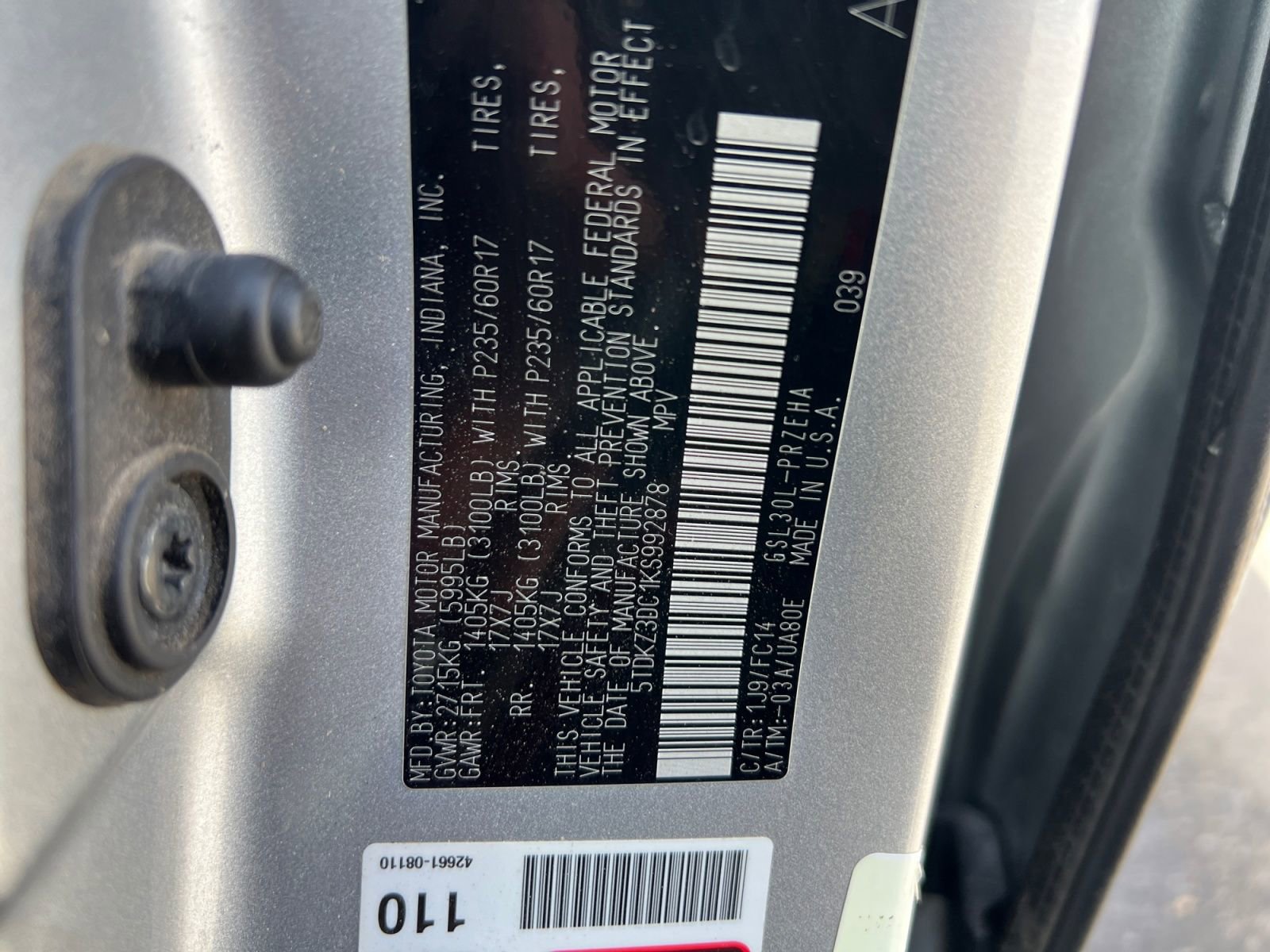 Used 2019 Toyota Sienna LE w/ LE Preferred Package FWD image 37