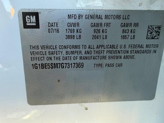 Used 2016 Chevrolet Cruze LT w/ Sun And Sound Package FWD image 31