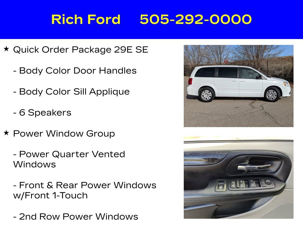 Used 2016 Dodge Grand Caravan SE w/ Quick Order Package 29E SE image 22