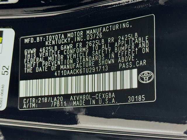 Certified 2026 Toyota Camry XLE FWD image 31
