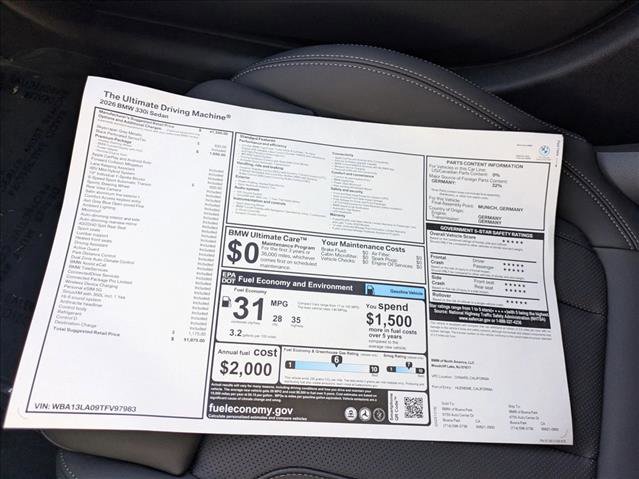 New 2026 BMW 330i Sedan w/ Premium Package image 18