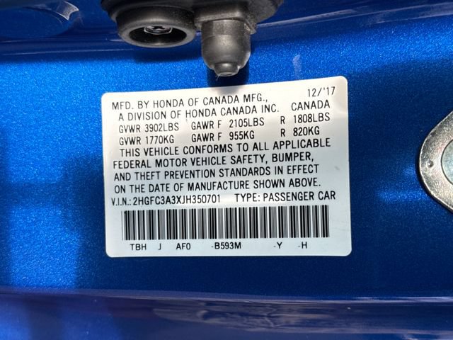 Certified 2018 Honda Civic EX-T image 16