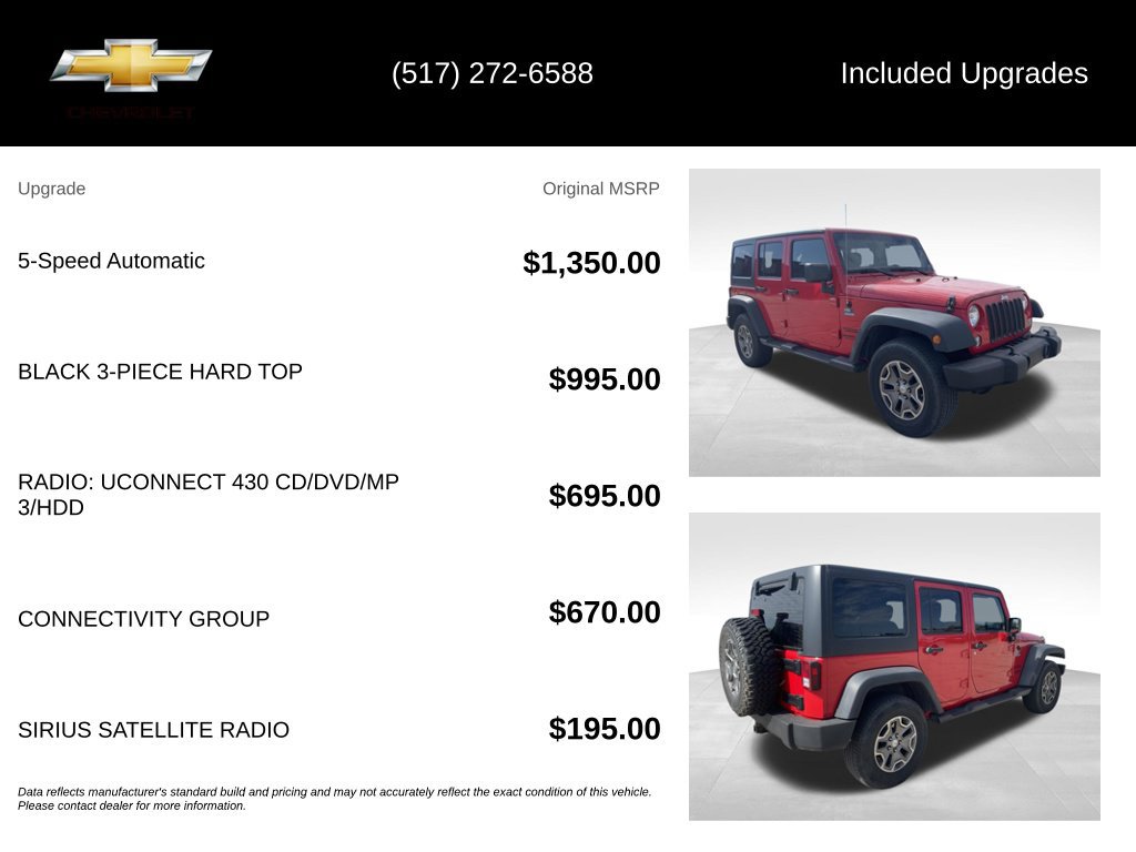 Used 2015 Jeep Wrangler Unlimited Sport w/ Connectivity Group AWD/4WD image 5