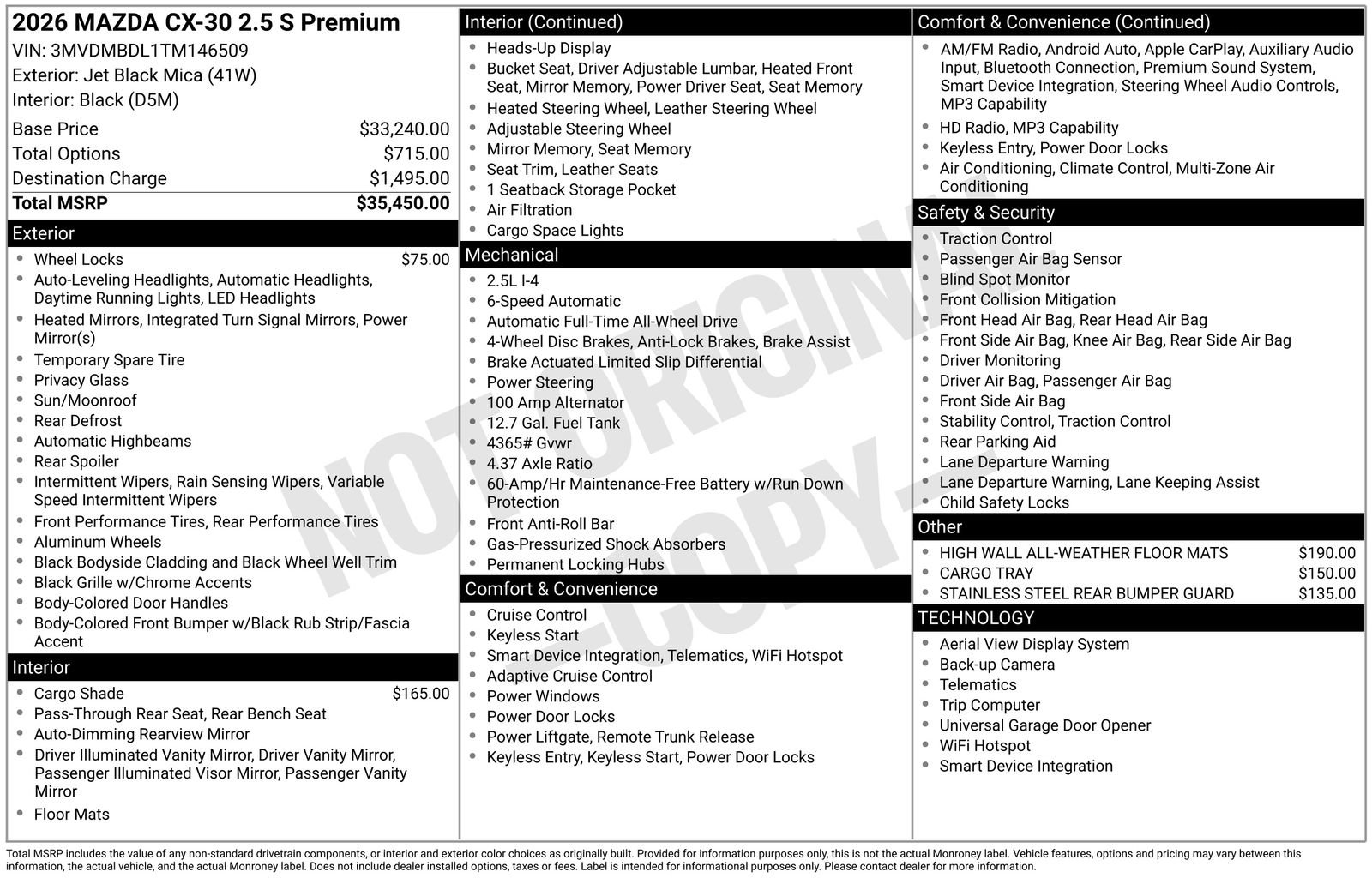 New 2026 MAZDA CX-30 AWD 2.5 S w/ Premium Package image 4