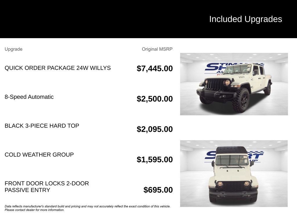 Used 2023 Jeep Gladiator Willys AWD/4WD image 2