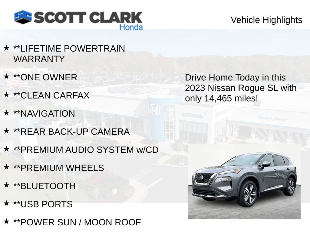 Used 2023 Nissan Rogue SL w/ SL Premium Package image 12