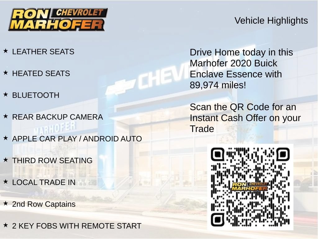 Used 2020 Buick Enclave Essence w/ LPO, Floor Liner Package FWD image 15