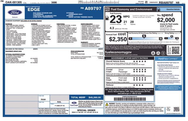 Used 2024 Ford Edge Titanium image 37