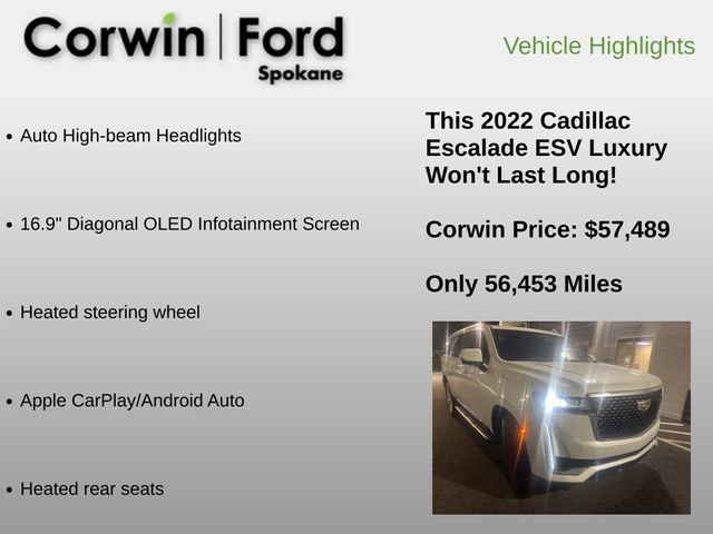Used 2022 Cadillac Escalade ESV Luxury image 12