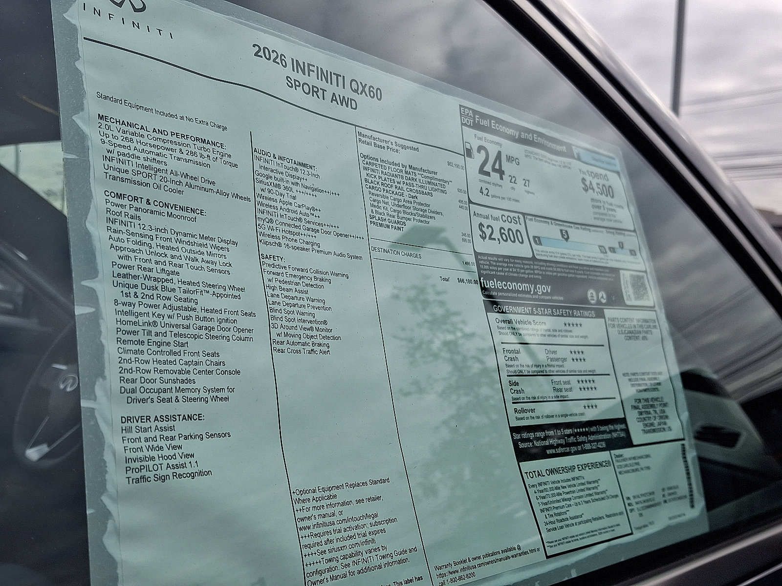 New 2026 INFINITI QX60 Sport w/ Dark Cargo Package image 20