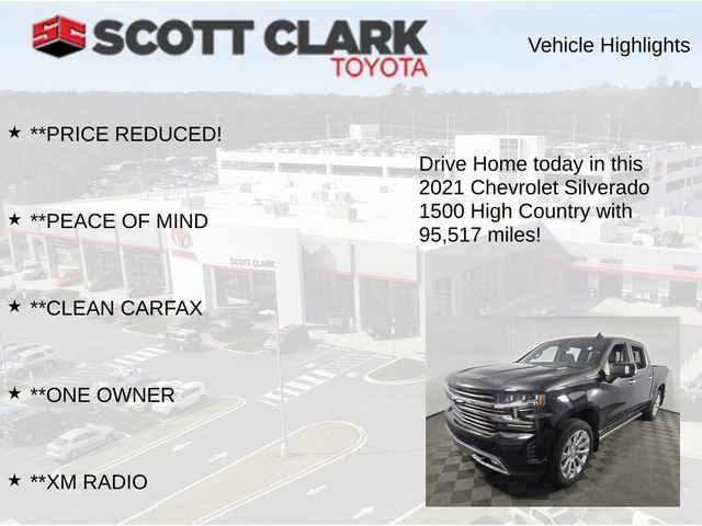Used 2021 Chevrolet Silverado 1500 High Country w/ Technology Package AWD/4WD image 8