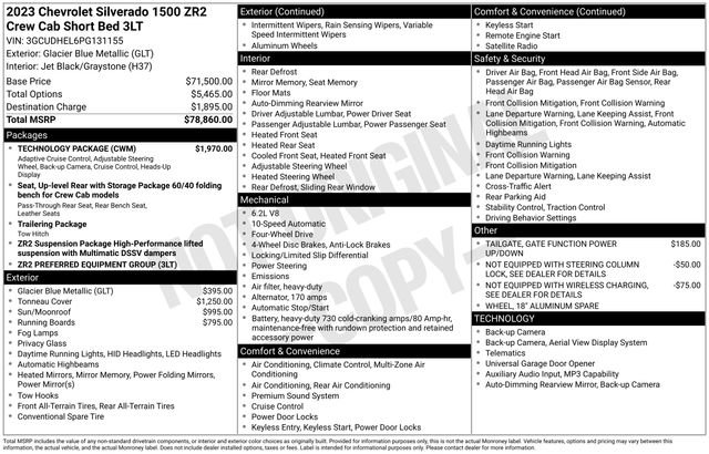 Certified 2023 Chevrolet Silverado 1500 ZR2 w/ Technology Package image 10