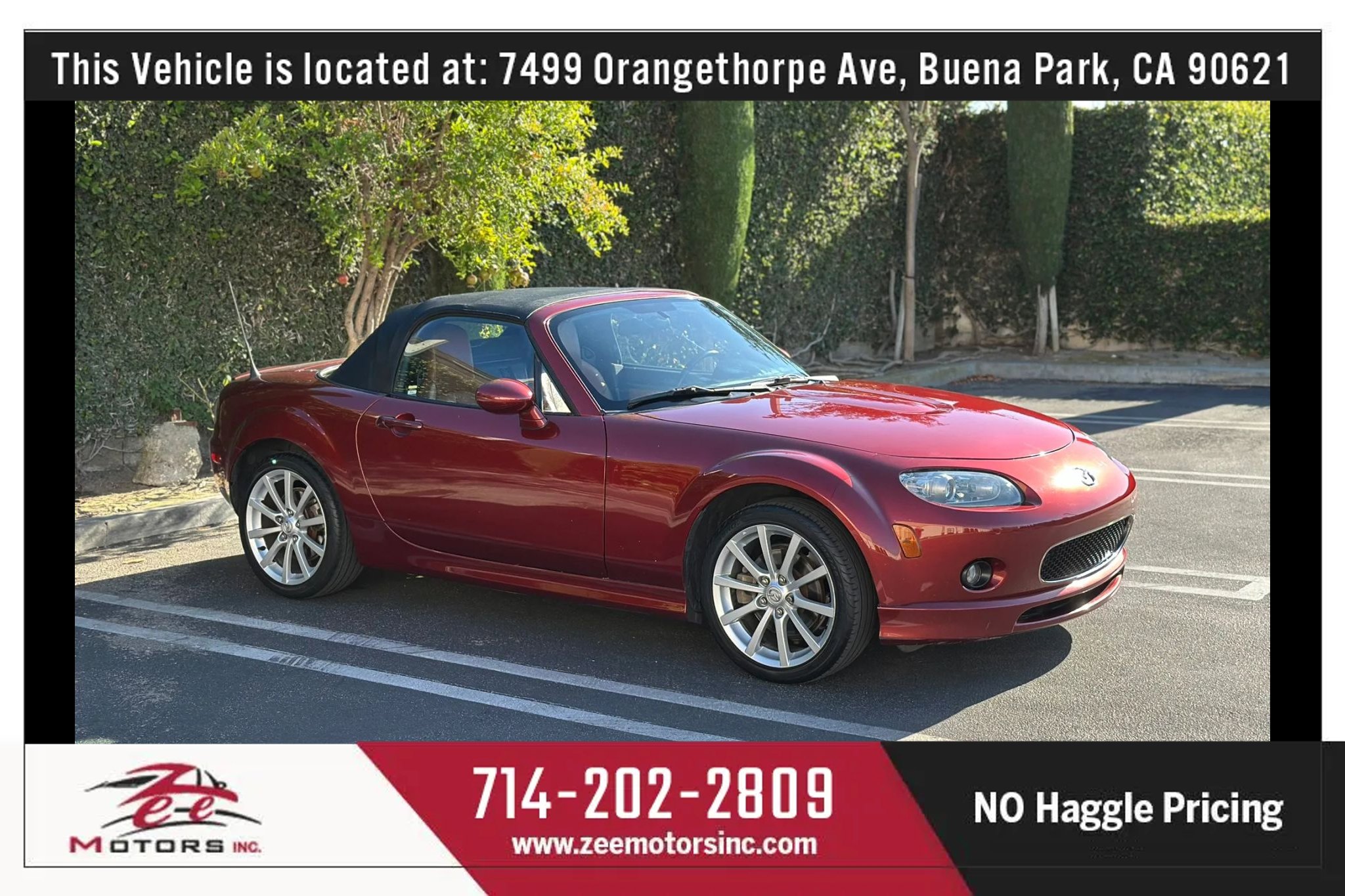 Used 2007 MAZDA MX-5 Miata Grand Touring w/ Premium Pkg RWD image 2