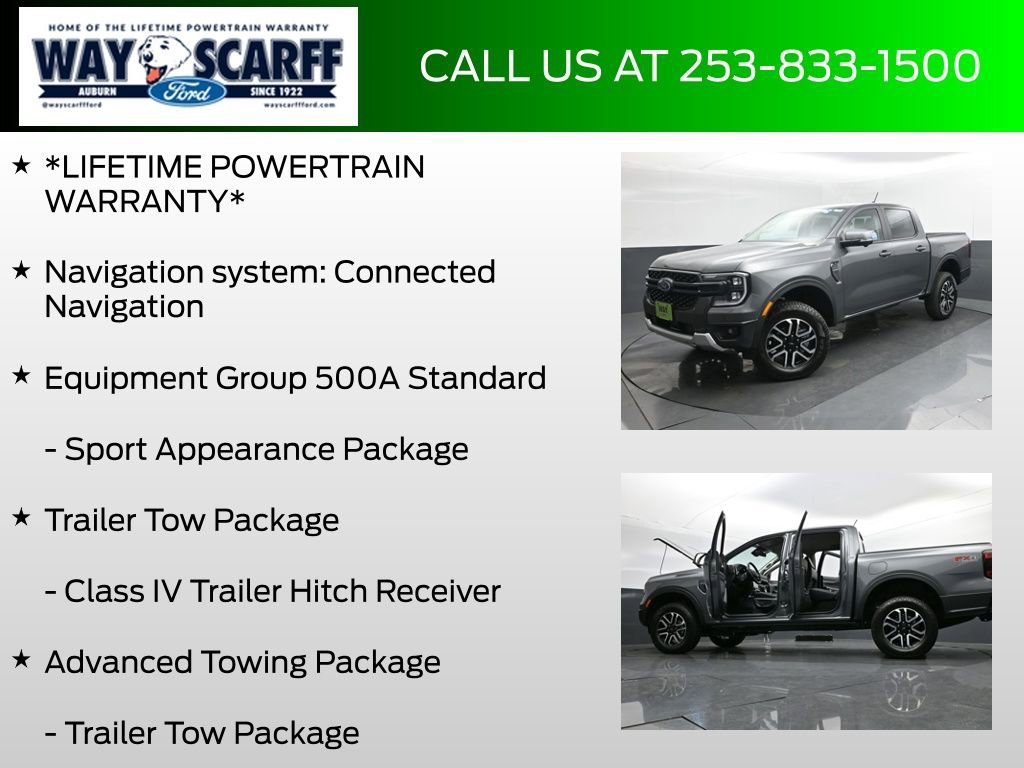 New 2025 Ford Ranger Lariat w/ FX4 Off-Road Package AWD/4WD image 6