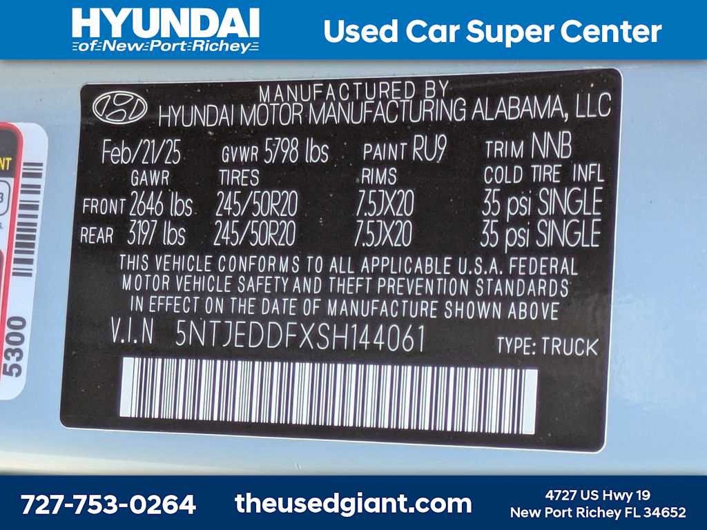 Used 2025 Hyundai Santa Cruz Limited image 43