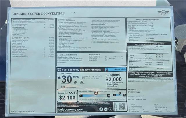 Used 2026 MINI Cooper Convertible FWD image 18