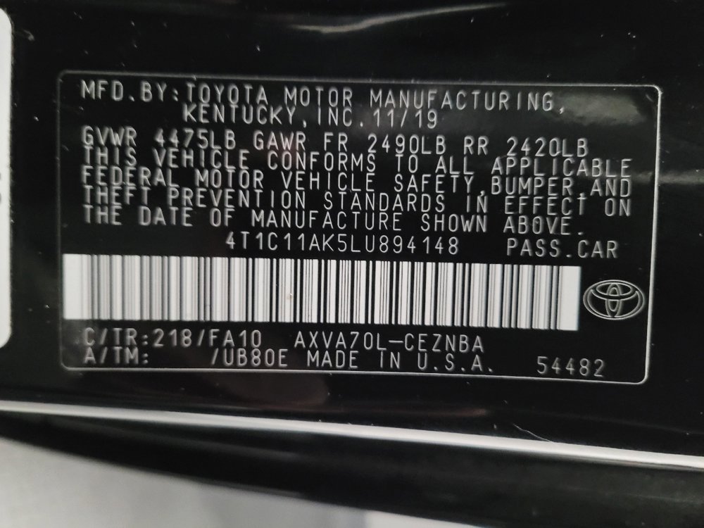 Used 2020 Toyota Camry LE image 33