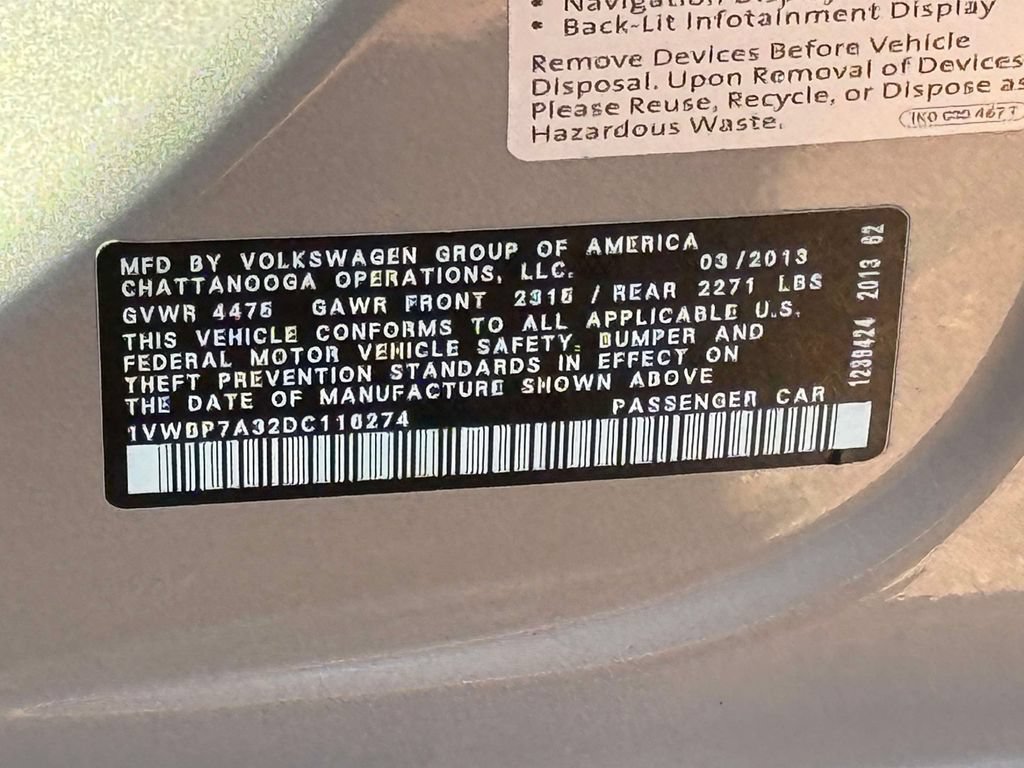 Used 2013 Volkswagen Passat 2.5 SE FWD image 25