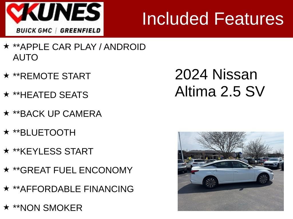 Used 2024 Nissan Altima 2.5 SV FWD image 2