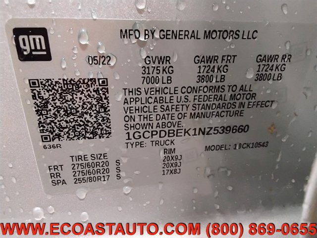 Used 2022 Chevrolet Silverado 1500 Custom AWD/4WD image 18