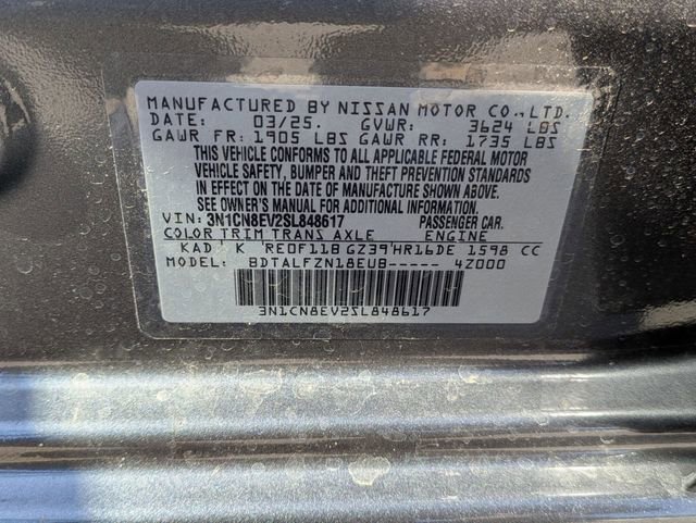 New 2025 Nissan Versa SV w/ Trunk Package image 31