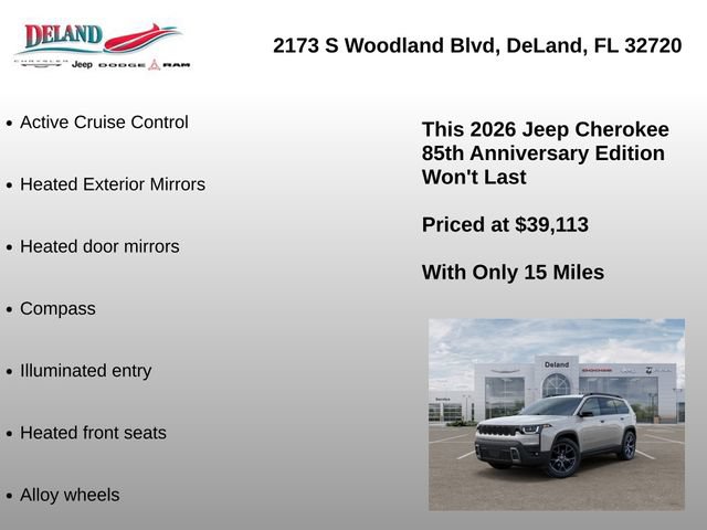New 2026 Jeep Cherokee Overland AWD/4WD image 16