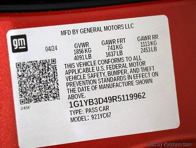 Certified 2024 Chevrolet Corvette Stingray Preferred Conv image 31