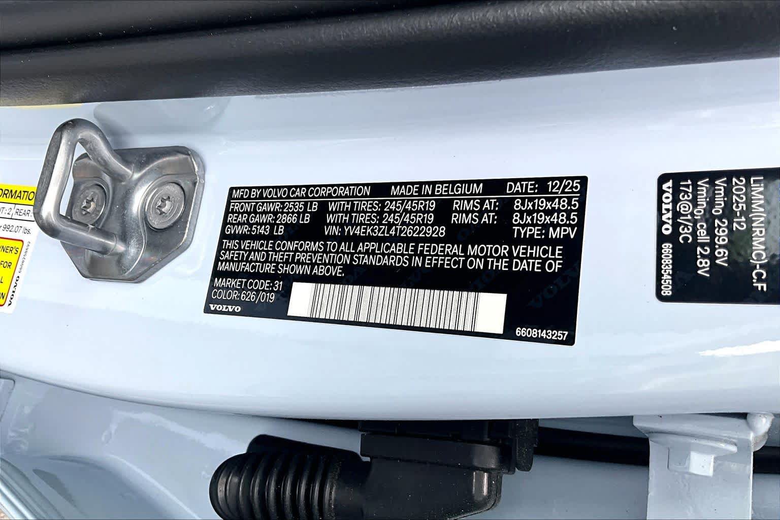 New 2026 Volvo EX30 Ultra w/ Climate Package AWD/4WD image 12