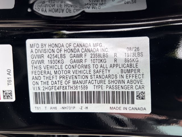 New 2026 Honda Civic Sport image 18
