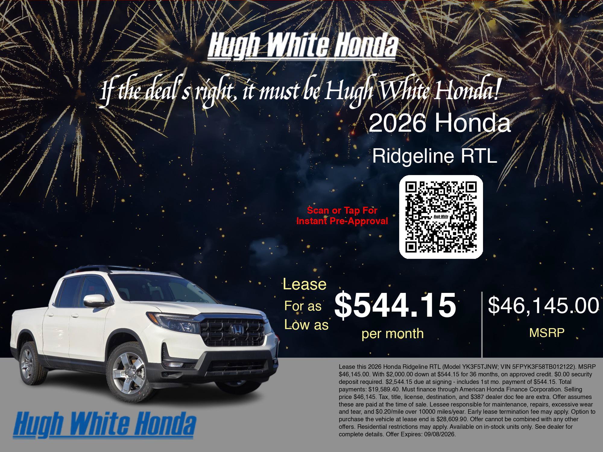New 2026 Honda Ridgeline RTL image 3