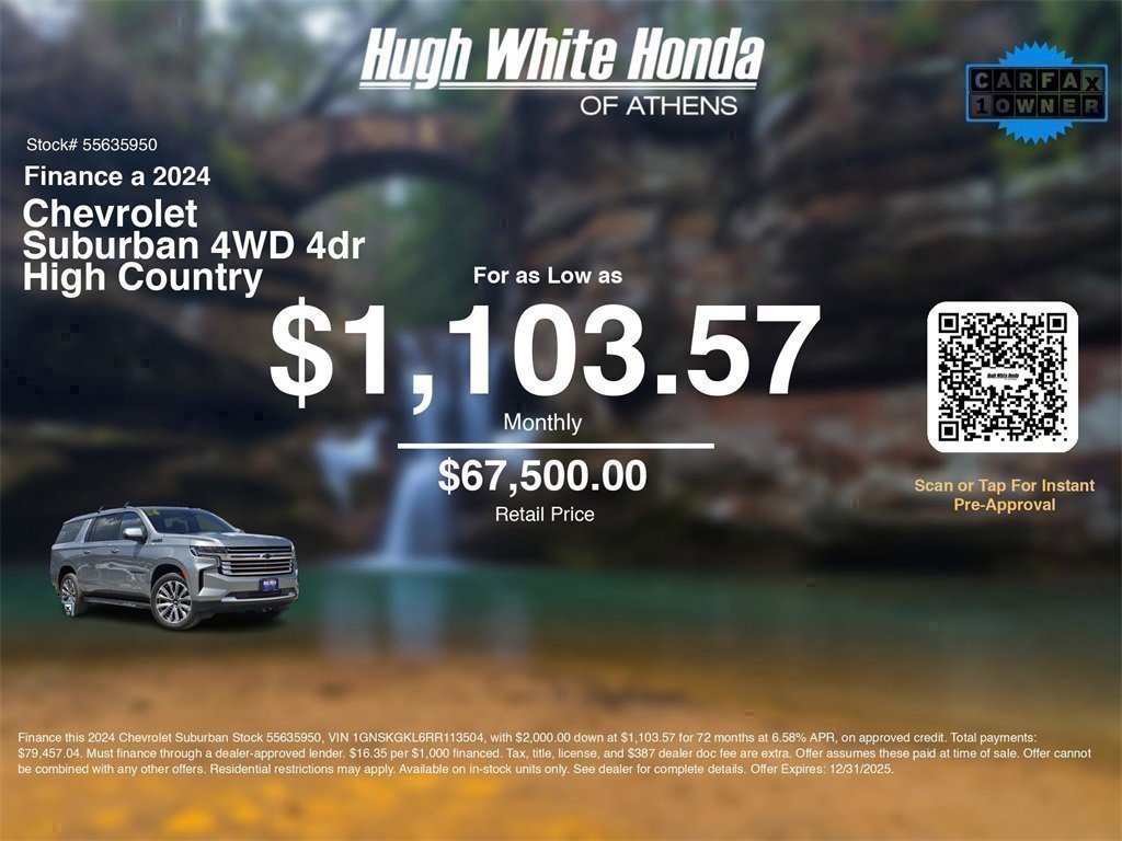 Used 2024 Chevrolet Suburban High Country image 3