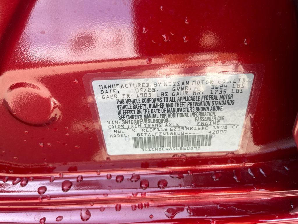 Used 2025 Nissan Versa SV w/ Trunk Package FWD image 31