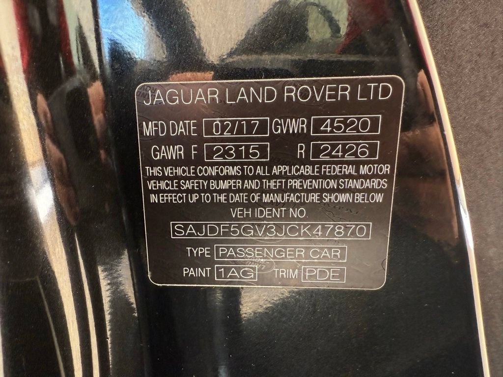 Used 2018 Jaguar F-TYPE 400 Sport RWD image 44