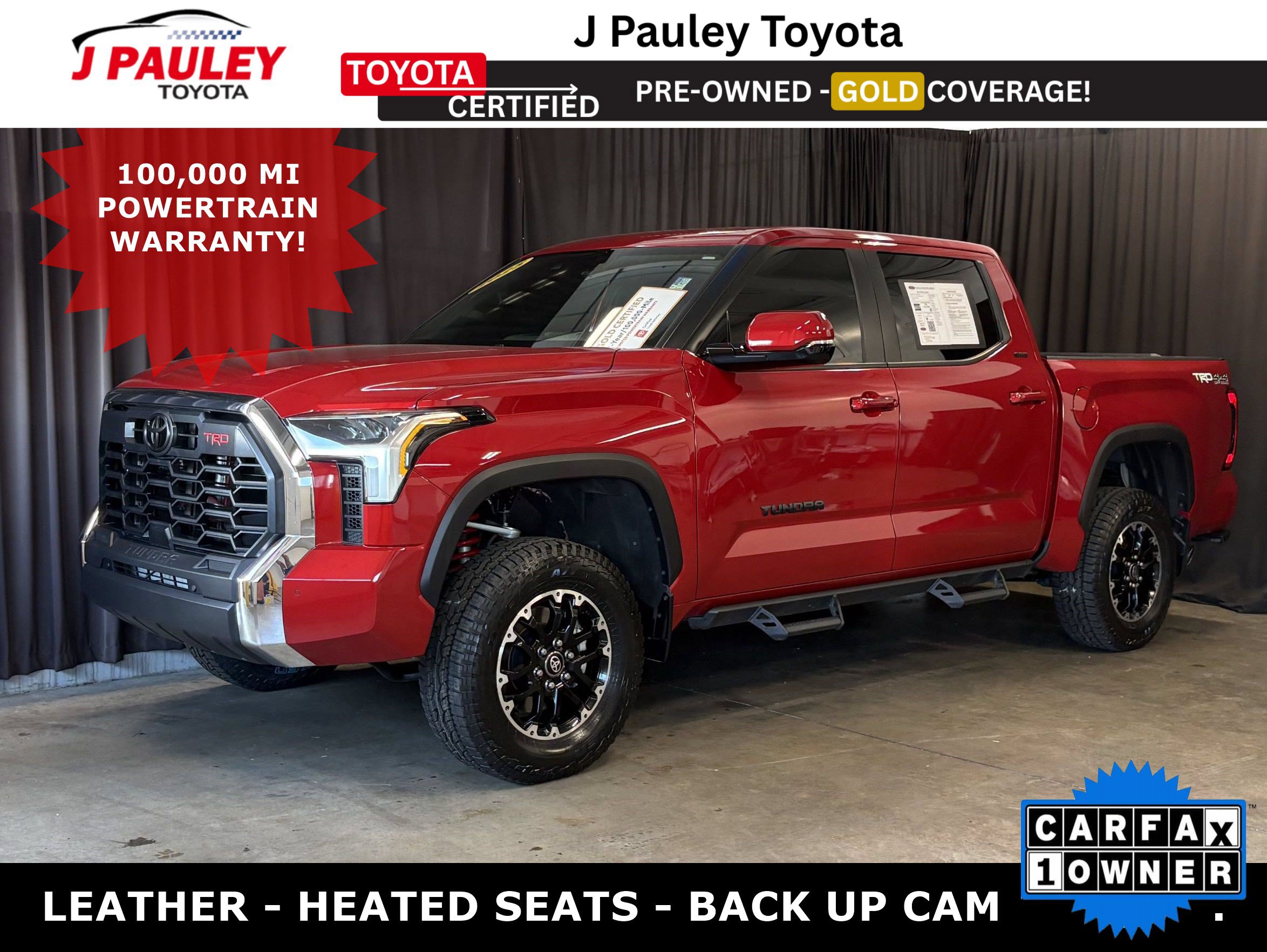 Certified 2025 Toyota Tundra SR5 w/ TRD Off-Road Premium Package AWD/4WD image 1