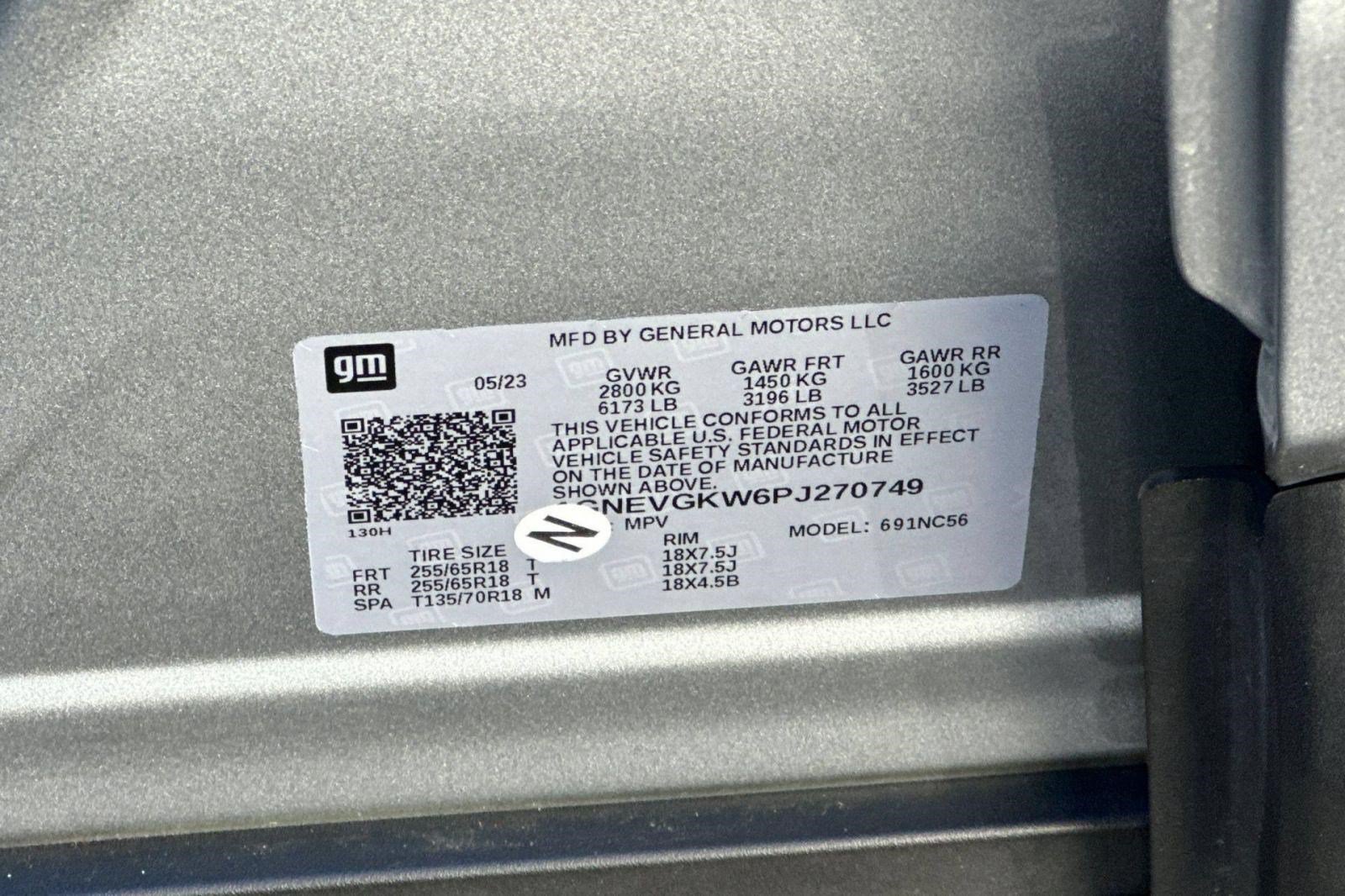 Used 2023 Chevrolet Traverse LT w/ LPO, Cargo Package AWD/4WD image 29