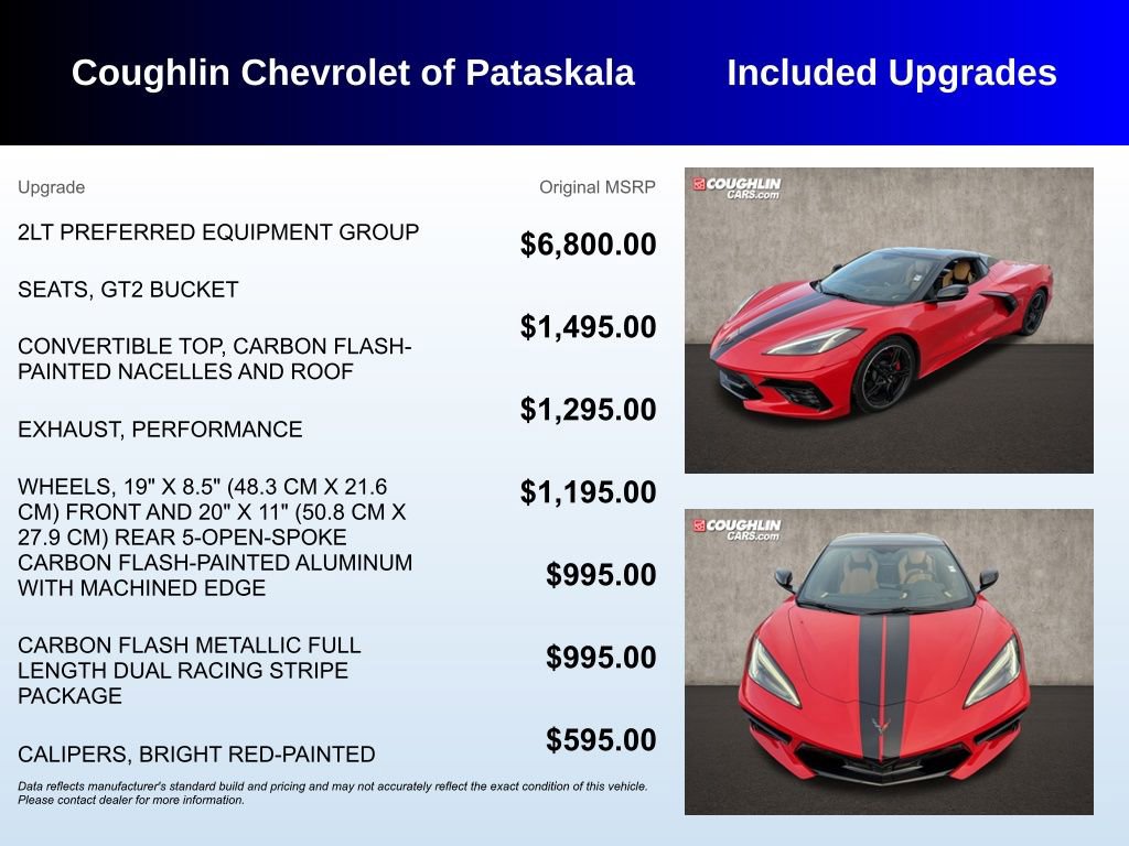 Used 2020 Chevrolet Corvette Stingray Preferred Conv w/ 2LT Preferred Equipment Group image 3