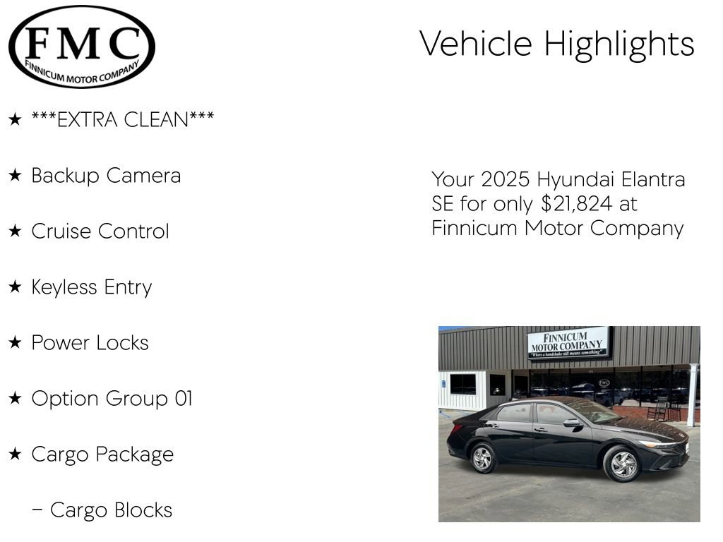 Used 2025 Hyundai Elantra SE w/ Cargo Package image 5