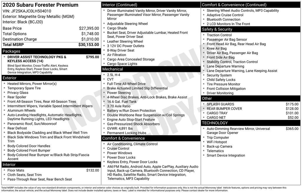 Used 2020 Subaru Forester Premium image 19