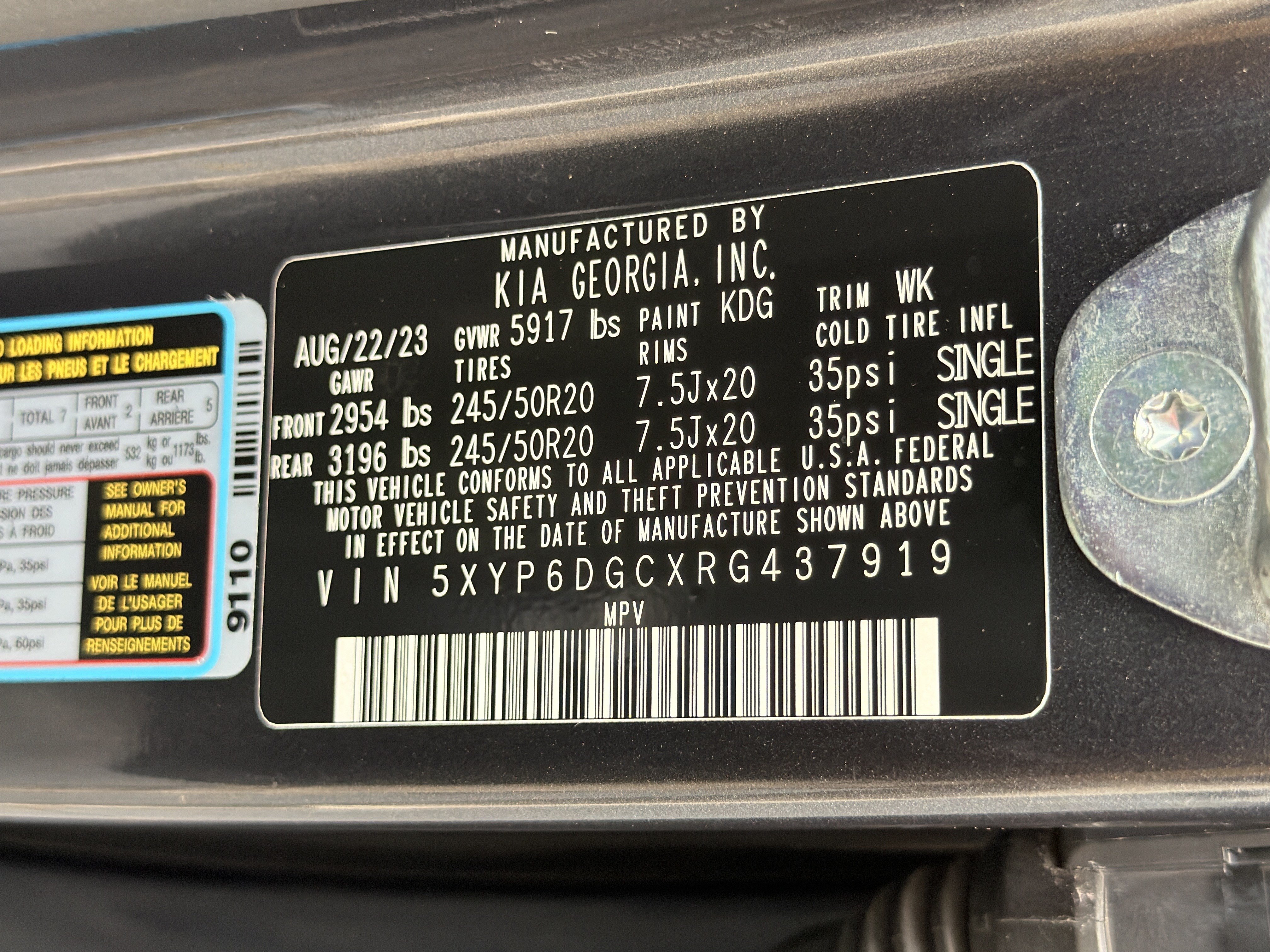 Used 2024 Kia Telluride S w/ S Sunroof Package AWD/4WD image 34