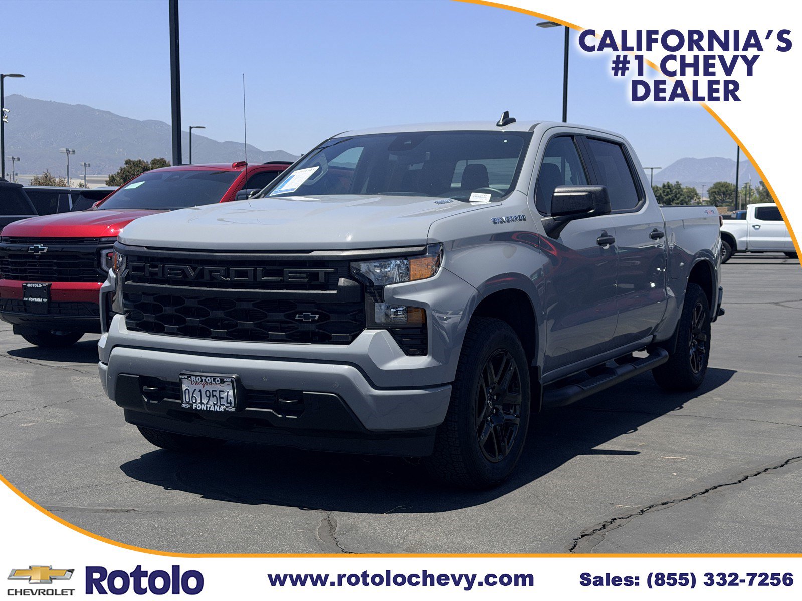 Used 2025 Chevrolet Silverado 1500 Custom w/ Turbomax Blackout Package AWD/4WD image 3